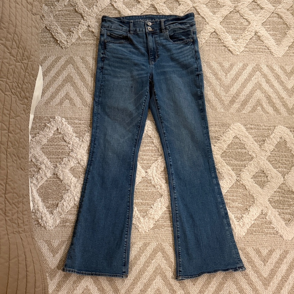 American Eagle High Rise Artist Flare Jeans